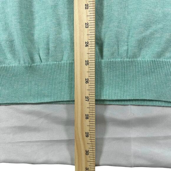 Brooks Brothers - 100% Supima Cotton - Men's Teal Pullover Sweater - Size: XL - Picture 5 of 7